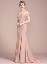 Load image into Gallery viewer, Court Sequins Chiffon Anne Off-the-Shoulder With Train Prom Dresses Lace Trumpet/Mermaid