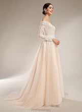 Load image into Gallery viewer, Dress Sequins Wedding Dresses Chapel Illusion Train With Ball-Gown/Princess Wedding Alaina