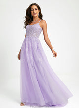 Load image into Gallery viewer, Scoop Sequins Train Tulle With Neck Ball-Gown/Princess Lace Sweep Prom Dresses Rebecca