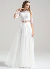 Load image into Gallery viewer, Scoop Floor-Length Neck A-Line Dress Wedding Dresses Wedding Tulle Taylor