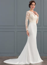 Load image into Gallery viewer, Dress Stretch Crepe Train Wedding Dresses Trumpet/Mermaid Sweep Genesis Illusion Wedding