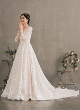 Load image into Gallery viewer, Lace Alexandria Court Illusion Dress Wedding Dresses Wedding Train Ball-Gown/Princess