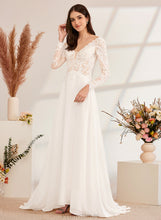 Load image into Gallery viewer, With Train Wedding Dresses Wedding V-neck Dress Gabrielle Beading A-Line Sweep