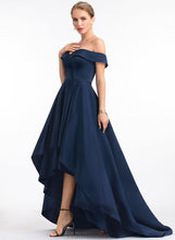 Load image into Gallery viewer, Gracelyn Satin Asymmetrical Ball-Gown/Princess Prom Dresses Off-the-Shoulder