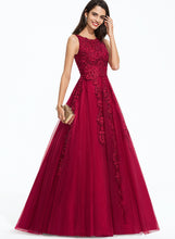 Load image into Gallery viewer, Prom Dresses Neck Nan Tulle Beading Train Scoop With Ball-Gown/Princess Sweep