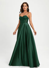 Load image into Gallery viewer, Floor-Length Sequins With Satin A-Line Callie Prom Dresses Sweetheart