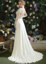 Load image into Gallery viewer, Wedding Dresses Floor-Length Lace Dress A-Line Olive V-neck With Wedding