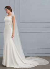 Load image into Gallery viewer, Dress Trumpet/Mermaid Wedding Kamari Stretch Crepe Train Wedding Dresses Court