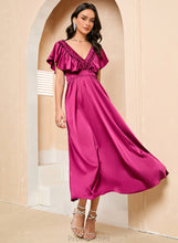 Load image into Gallery viewer, Prom Dresses Tea-Length Chloe V-neck A-Line