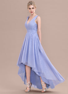 Ball-Gown/Princess Prom Dresses With V-neck Tulle Ruffle Julianne Asymmetrical