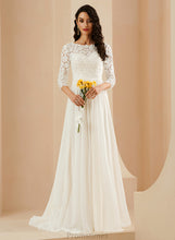 Load image into Gallery viewer, Dress Lace Train Sweep A-Line With Azaria Wedding Wedding Dresses