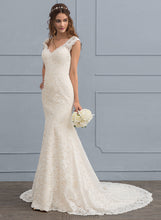 Load image into Gallery viewer, Trumpet/Mermaid Court Dress Wedding Wedding Dresses Lace Train Susan V-neck