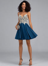 Load image into Gallery viewer, V-neck A-Line Prom Dresses Chiffon Short/Mini Beading Ariana With