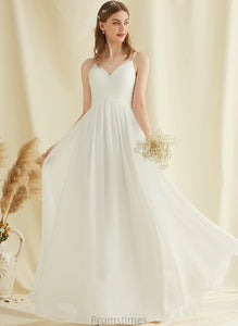 Wedding Dresses Chiffon Miranda A-Line Floor-Length Wedding Dress V-neck