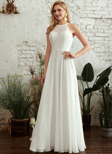 Dress Wedding Dresses Ally Neck Wedding Floor-Length A-Line Scoop