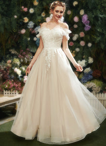 Floor-Length Lace Wedding Wedding Dresses Sequins Leyla With Sweetheart Dress A-Line