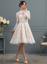 Load image into Gallery viewer, Lace Wedding Dresses Wedding A-Line Knee-Length Makenna Illusion Dress