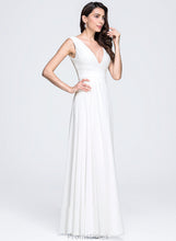 Load image into Gallery viewer, Dress Wedding Dresses V-neck Stephanie With Chiffon Wedding Floor-Length A-Line Ruffle