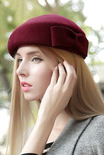 Load image into Gallery viewer, Ladies&#39; Pretty Autumn/Winter Wool With Bowler /Cloche Hat