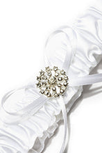 Load image into Gallery viewer, Chic Satin With Ribbons Rhinestone Wedding Garters