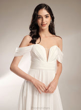 Load image into Gallery viewer, Wedding Dresses With Pleated Dress Train Court Catalina Off-the-Shoulder A-Line Wedding