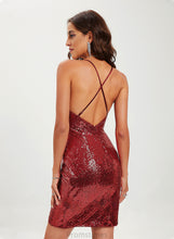 Load image into Gallery viewer, Neck Sequins Raegan Train With Ball-Gown/Princess Scoop Sweep Prom Dresses Satin