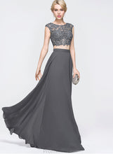 Load image into Gallery viewer, Beading Floor-Length Neck Anabelle Prom Dresses Sequins Chiffon A-Line With Scoop