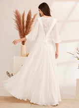 Load image into Gallery viewer, V-neck A-Line Wedding Dress Wedding Dresses Shaylee Lace Floor-Length With