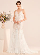 Load image into Gallery viewer, Trumpet/Mermaid Wedding Dresses Wedding Lace Court Dress Lauryn With V-neck Train