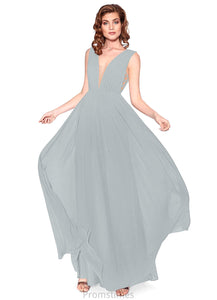 Carleigh Natural Waist One Shoulder Velvet Trumpet/Mermaid Sleeveless Floor Length Bridesmaid Dresses