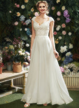 Load image into Gallery viewer, Dress Kassidy With Floor-Length Wedding Dresses Lace A-Line V-neck Wedding