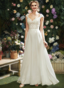 Dress Kassidy With Floor-Length Wedding Dresses Lace A-Line V-neck Wedding