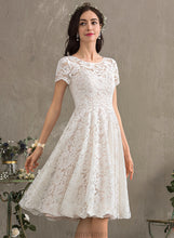 Load image into Gallery viewer, Wedding Dresses Knee-Length Scoop Madalyn Lace Neck A-Line Dress Wedding