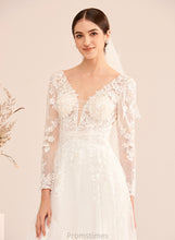 Load image into Gallery viewer, Train Dress Sequins Gwen With A-Line Wedding Dresses V-neck Court Wedding Beading