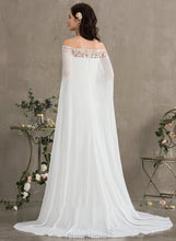 Load image into Gallery viewer, Sheath/Column Wedding Dresses Train Wedding Chiffon Alexus Dress Court