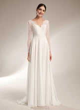 Load image into Gallery viewer, Wedding Sweep Deja V-neck Train Wedding Dresses Dress A-Line