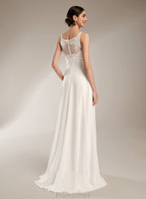 Load image into Gallery viewer, Wedding Dresses With Illusion Dress Sequins Sweep Lace A-Line Wedding Jacquelyn Train