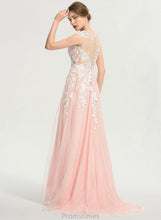 Load image into Gallery viewer, Dress Tulle Wedding Scoop Train A-Line Sweep Wedding Dresses Neck Raegan