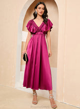 Load image into Gallery viewer, Prom Dresses Tea-Length Chloe V-neck A-Line