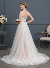 Load image into Gallery viewer, Wedding Dresses V-neck A-Line Beading Court Wedding Train With Dress Tulle Felicity