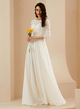 Load image into Gallery viewer, Dress Lace Train Sweep A-Line With Azaria Wedding Wedding Dresses