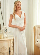 Load image into Gallery viewer, V-neck Dress Tatiana Floor-Length Chiffon Lace Wedding Wedding Dresses A-Line