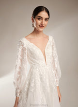 Load image into Gallery viewer, Train With Wedding Sequins Ball-Gown/Princess Dress Chapel Wedding Dresses V-neck Laylah