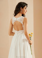 Load image into Gallery viewer, Heidy Lace Sequins Dress With V-neck Wedding Wedding Dresses Knee-Length A-Line