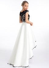 Load image into Gallery viewer, Scoop Asymmetrical Satin Ball-Gown/Princess Prom Dresses Neck Savanah