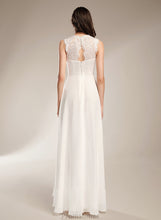 Load image into Gallery viewer, Floor-Length Neck A-Line Scoop Wedding Dresses Joanna Wedding With Dress Lace