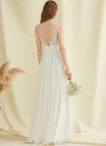 Wedding Dresses Chiffon Miranda A-Line Floor-Length Wedding Dress V-neck