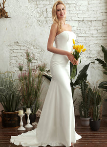 Wedding Sweep Marin Trumpet/Mermaid Strapless Dress Train Wedding Dresses