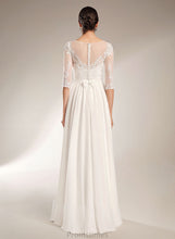 Load image into Gallery viewer, With Sequins Train Wedding Dresses A-Line Illusion Wedding Harper Dress Sweep