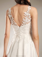 Load image into Gallery viewer, Dress A-Line Wedding With Tea-Length Ingrid Pockets V-neck Wedding Dresses